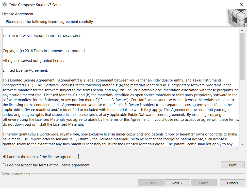 CCS Install License Agreement